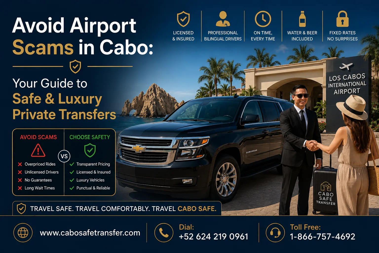 avoid airport scams in cabo