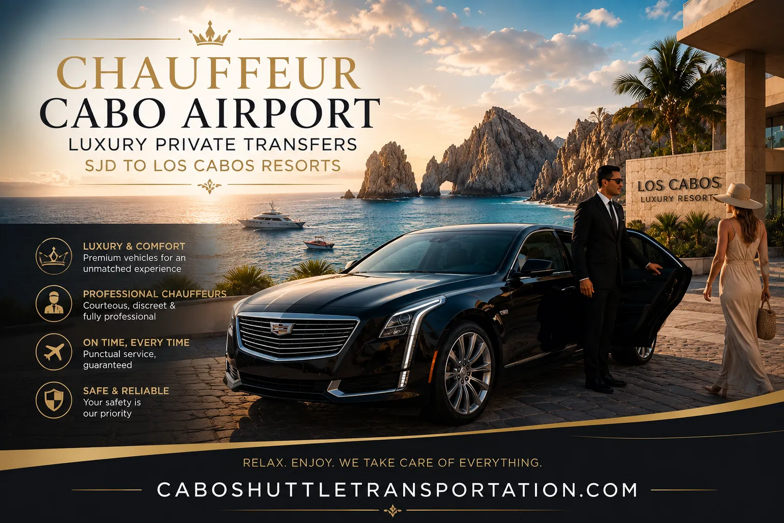 Chauffeur Cabo Airport Luxury Private Transfers SJD to Los Cabos Resorts_resultado