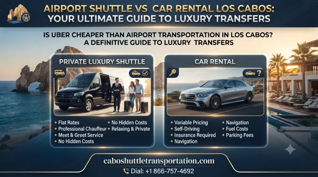 Airport Shuttle vs Car Rental Los Cabos: Your Ultimate Guide to Luxury Transfers