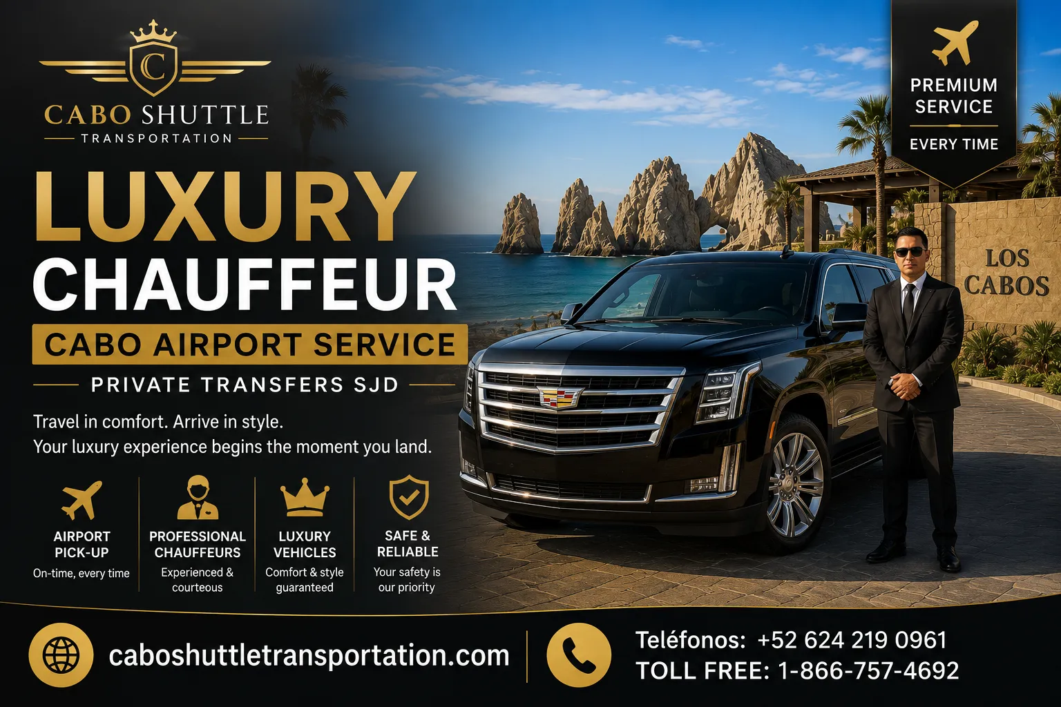 Luxury Chauffeur Cabo Airport Service Private Transfers SJD_resultado