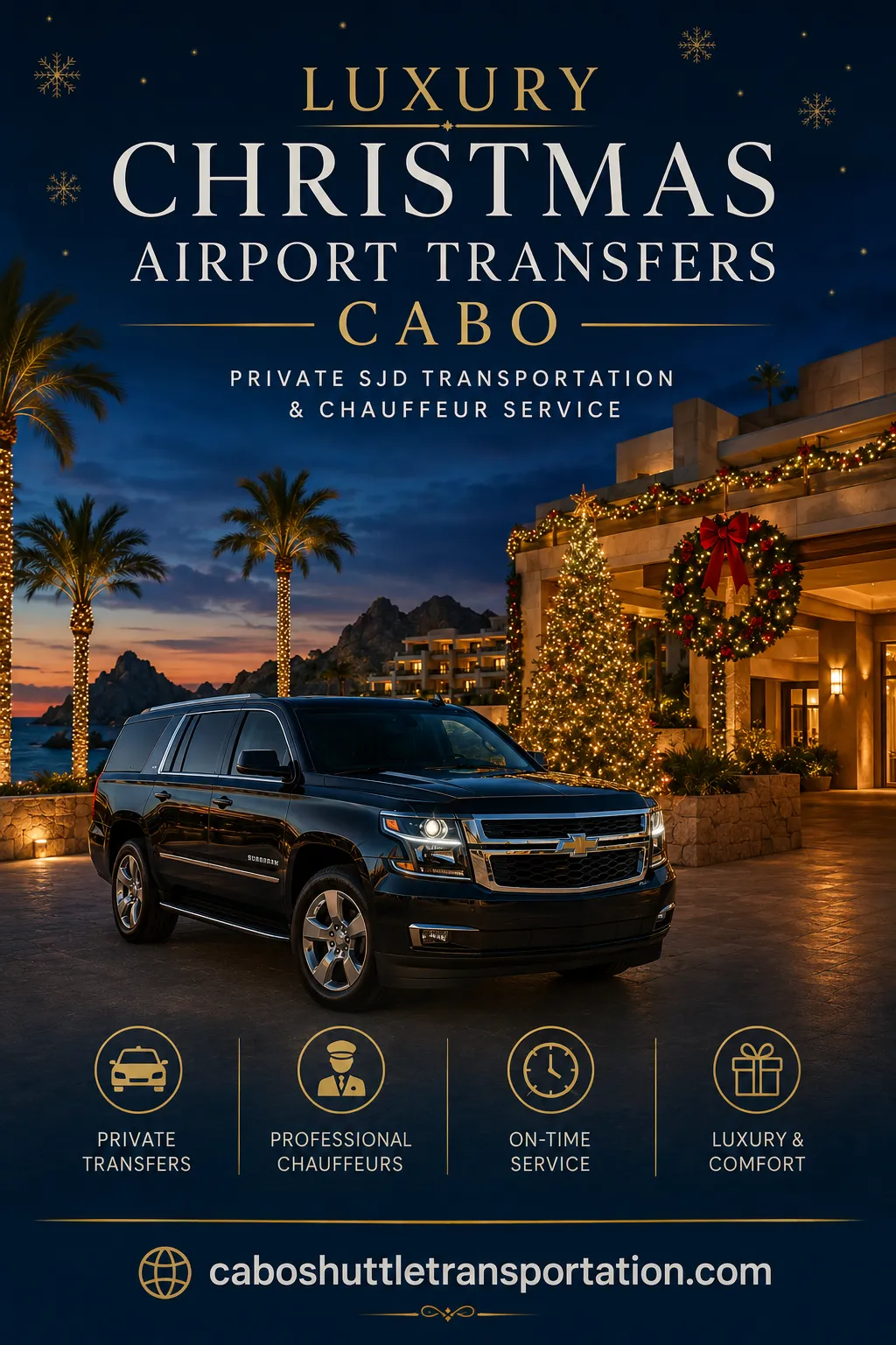 Luxury Christmas Airport Transfers Cabo Private SJD Transportation & Chauffeur Service_resultado