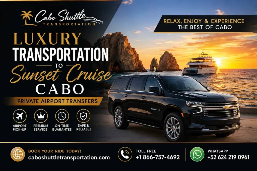 Luxury Transportation to Sunset Cruise Cabo Private Airport Transfers SJD_resultado