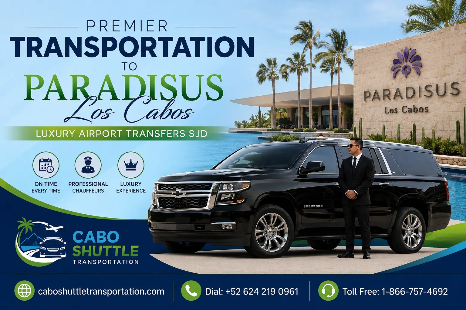 Premier Transportation to Paradisus Los Cabos Luxury Airport Transfers SJD_resultado