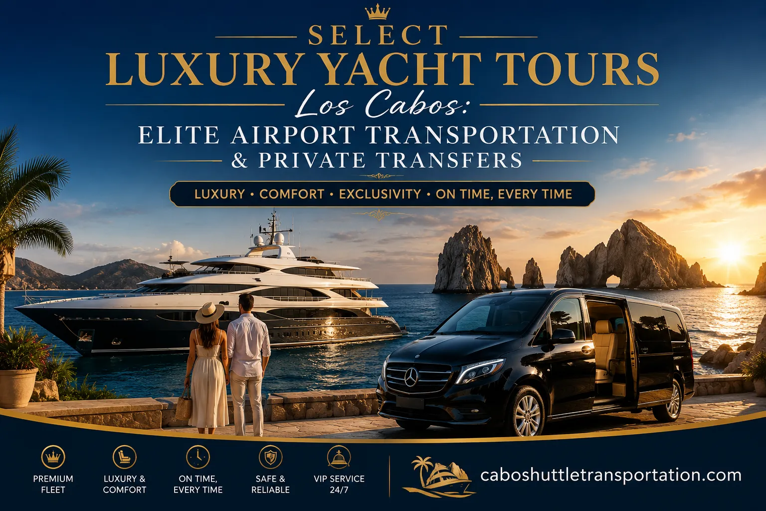 Select Luxury Yacht Tours Los Cabos Elite Airport Transportation & Private Transfers_resultado