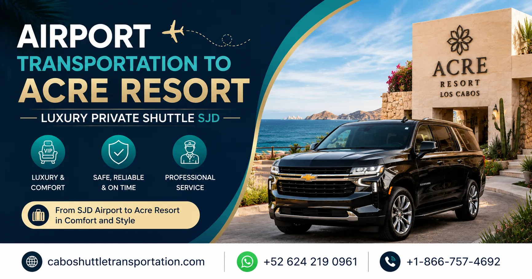 Airport Transportation to Acre Resort Luxury Private Shuttle SJD_resultado