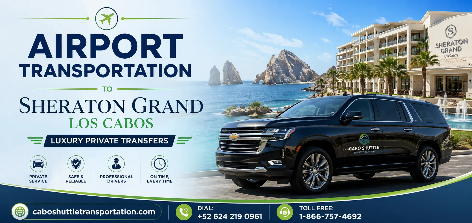 Airport Transportation to Sheraton Grand Los Cabos Luxury Private Transfers_resultado