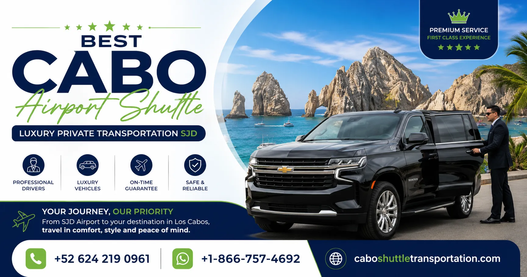 Best Cabo Airport Shuttle Luxury Private Transportation SJD_resultado