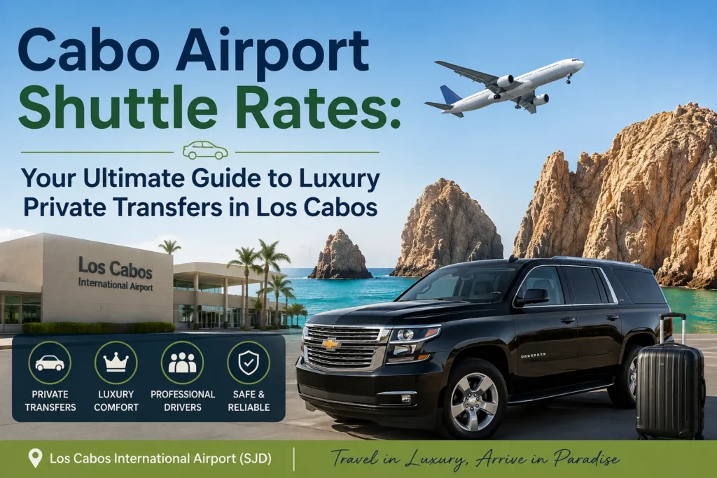 Cabo Airport Shuttle for Large Groups: Premier Private Transfers & Luxury Transportation