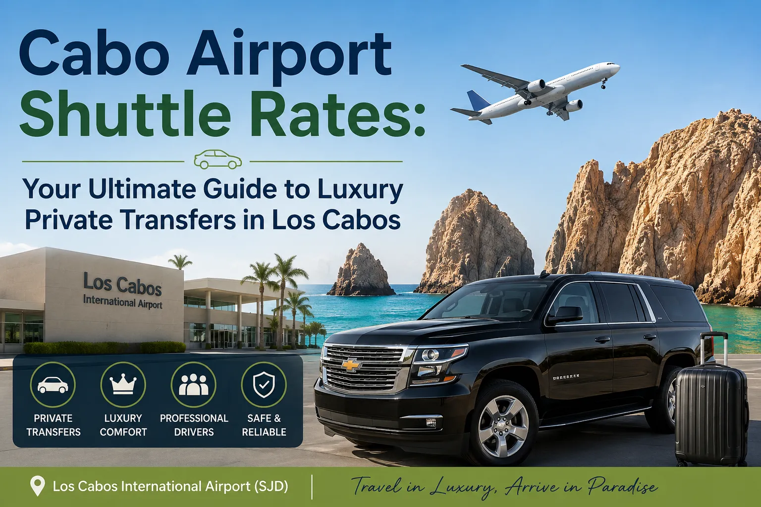 Cabo Airport Shuttle for Large Groups: Premier Private Transfers & Luxury Transportation