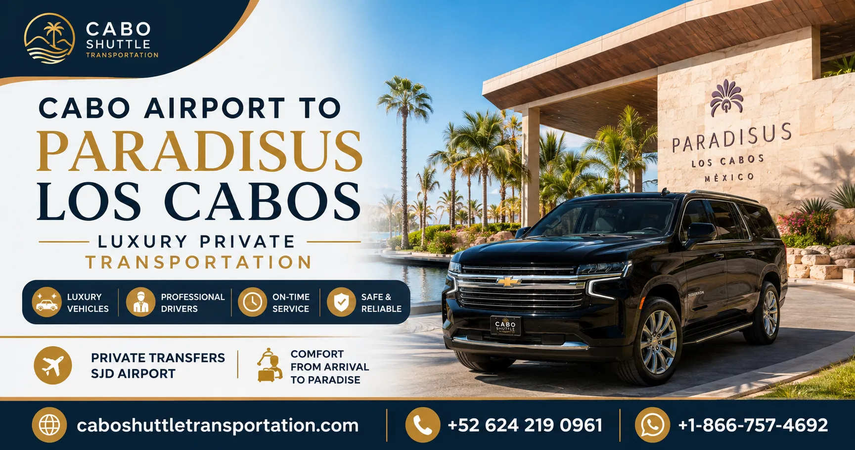 Cabo Airport to Paradisus Los Cabos Luxury Private Transportation_resultado