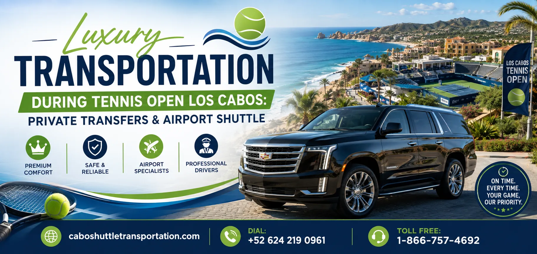Luxury Transportation During Tennis Open Los Cabos Private Transfers & Airport Shuttle_resultado