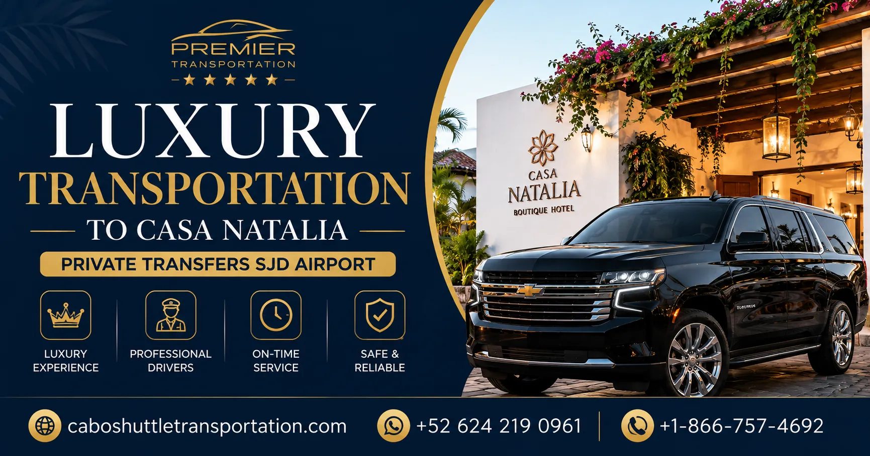 Luxury Transportation to Casa Natalia Private Transfers SJD Airport_resultado