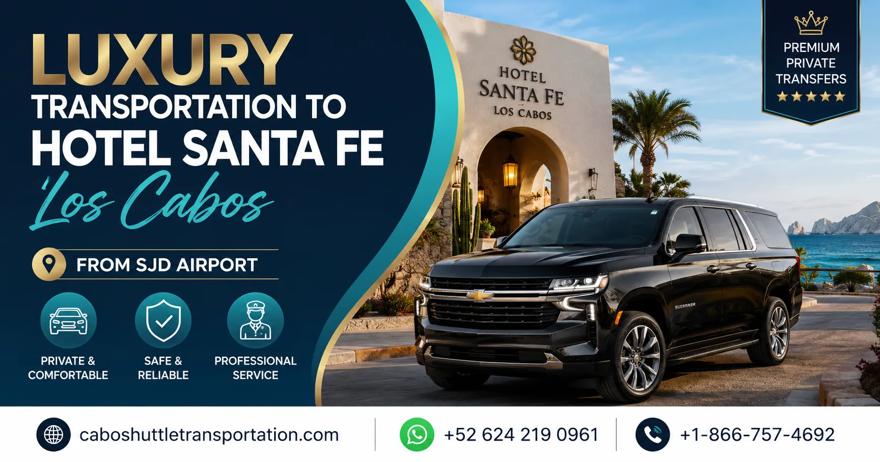 Luxury Transportation to Hotel Santa Fe Los Cabos from SJD Airport_resultado