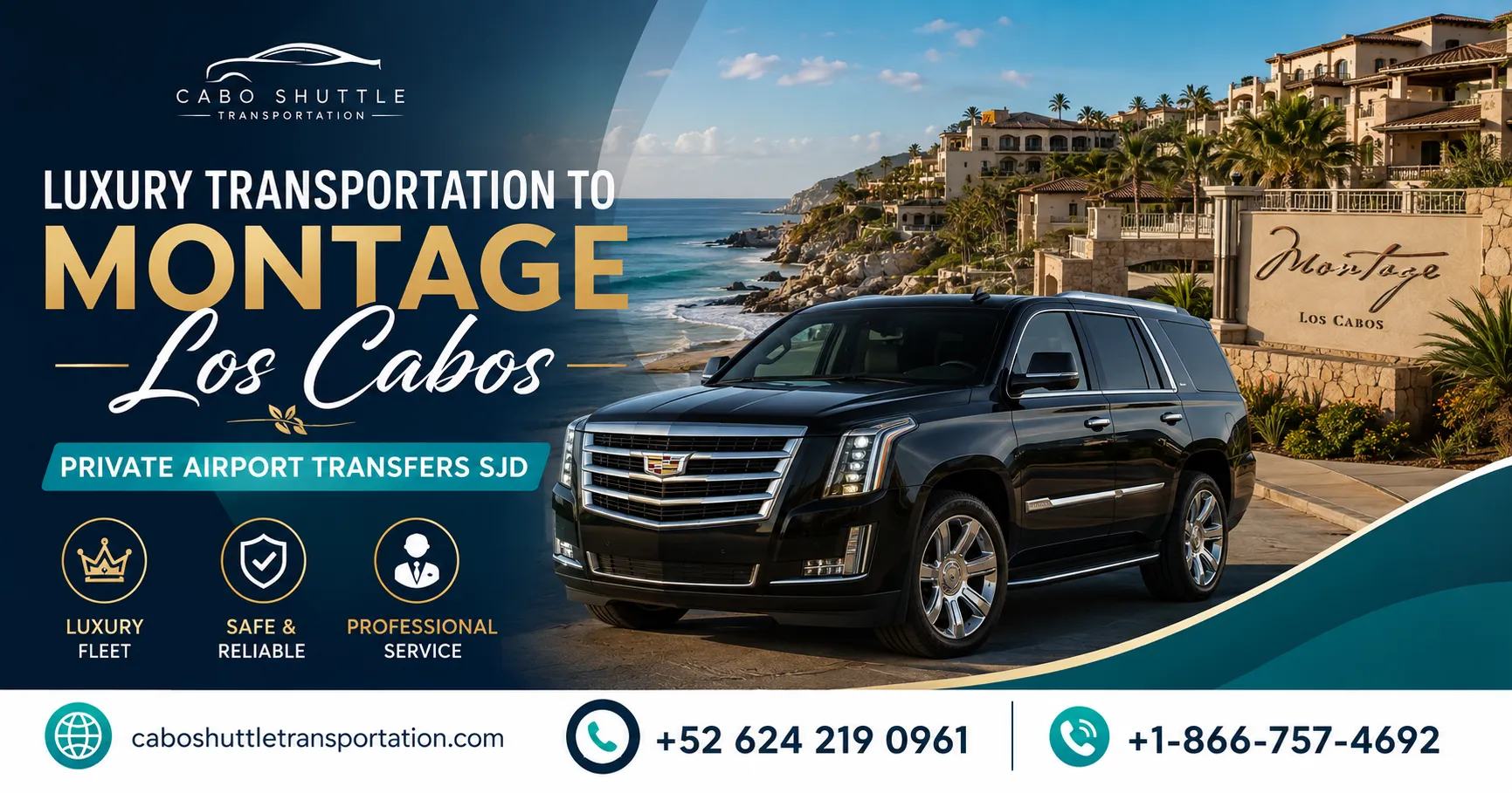 Luxury Transportation to Montage Los Cabos Private Airport Transfers SJD_resultado