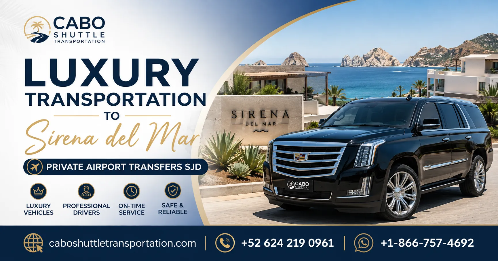 Luxury Transportation to Sirena del Mar Private Airport Transfers SJD_resultado