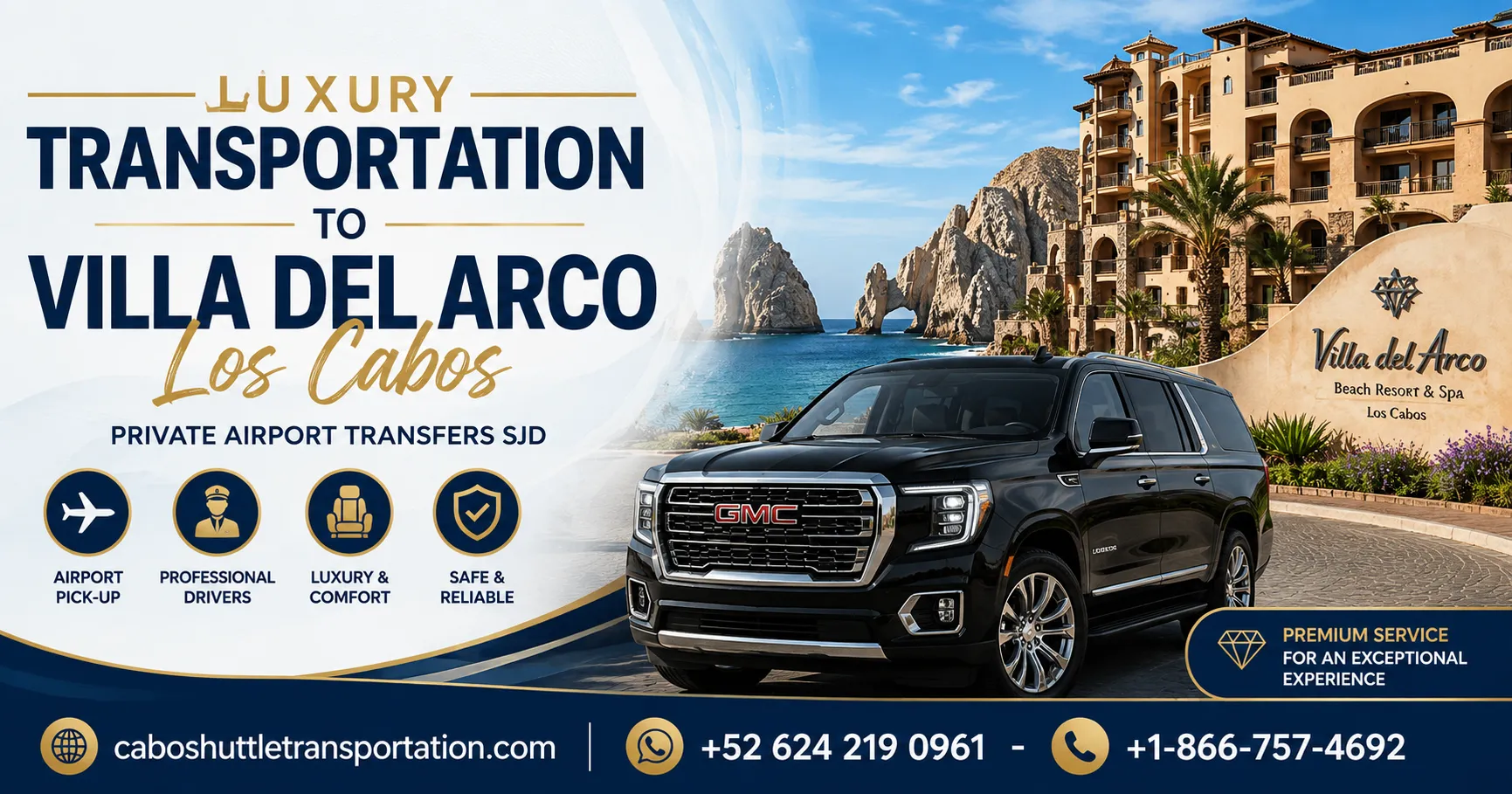 Luxury Transportation to Villa del Arco Los Cabos Private Airport Transfers SJD_resultado