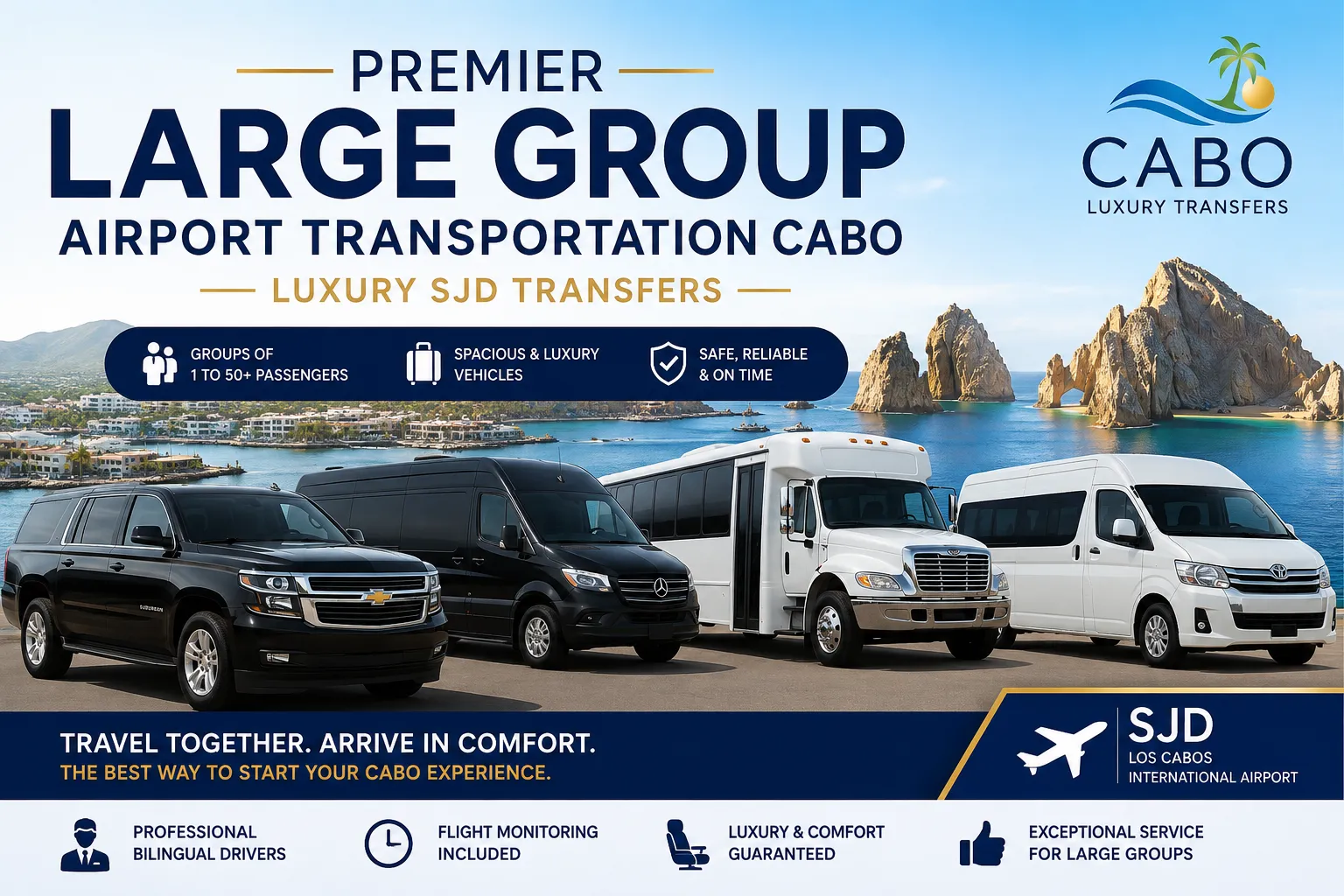Premier Large Group Airport Transportation Cabo Luxury SJD Transfers_resultado
