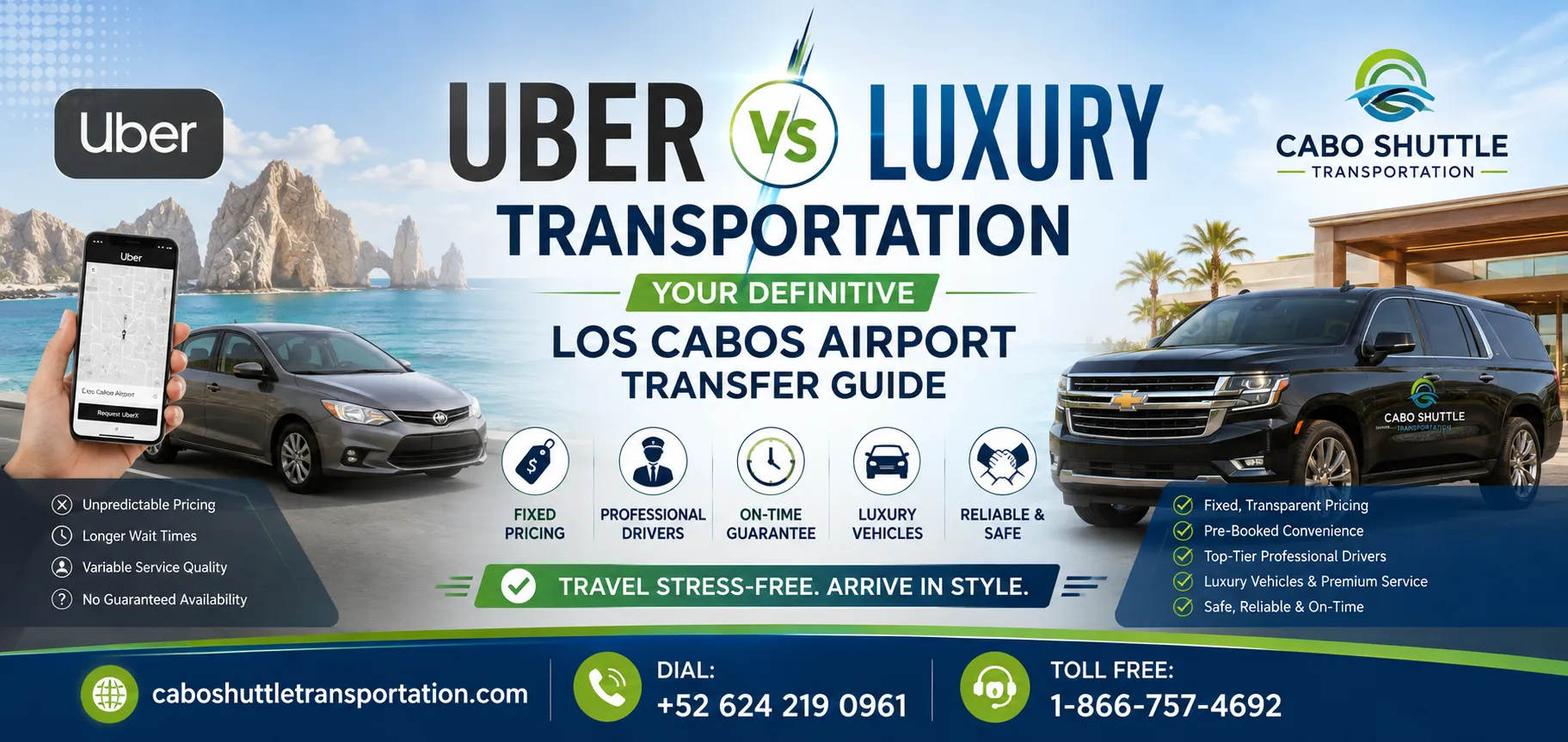 Uber vs Luxury Transportation Your Definitive Los Cabos Airport Transfer Guide_resultado
