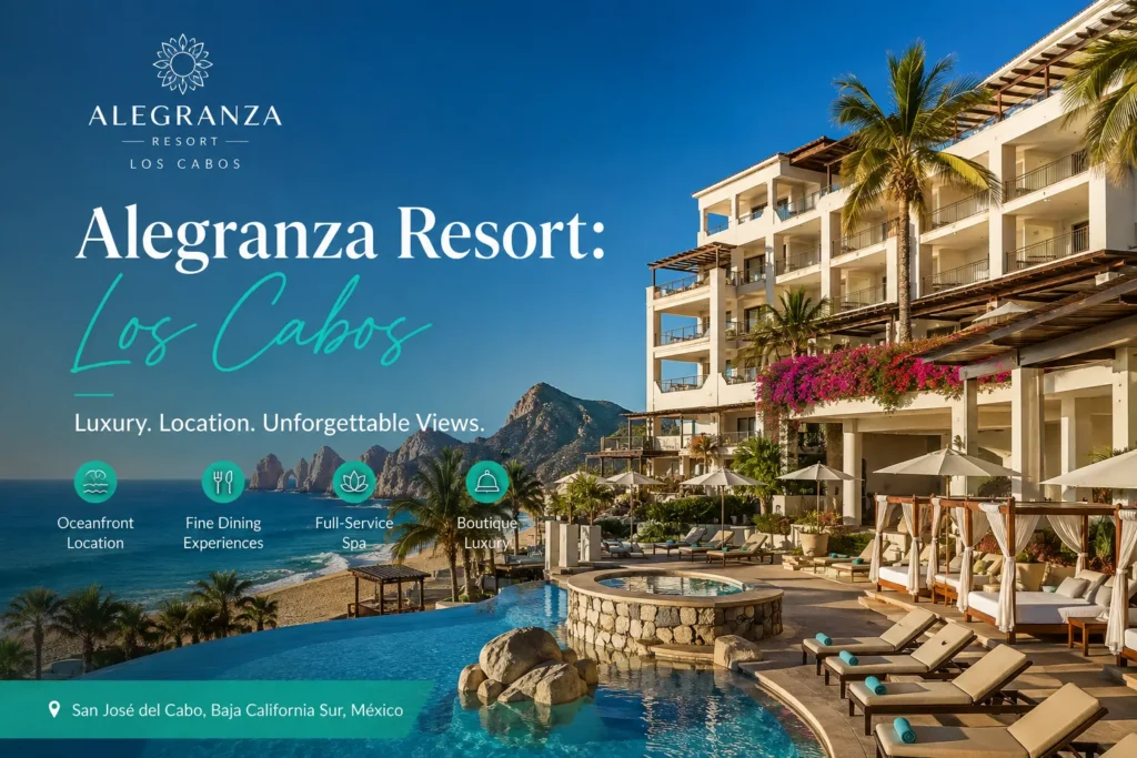 Alegranza Resort Los Cabos con vista al Mar de Cortés, alberca infinita, suites de lujo y amenidades en San José del Cabo, Baja California Sur.